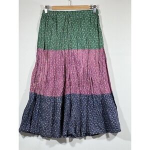Vintage Prairie Skirt XS Cottagecore Floral Peasant Romantic Boho